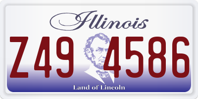 IL license plate Z494586