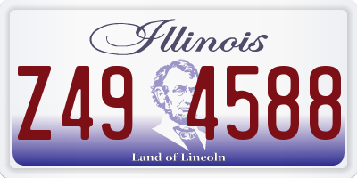 IL license plate Z494588