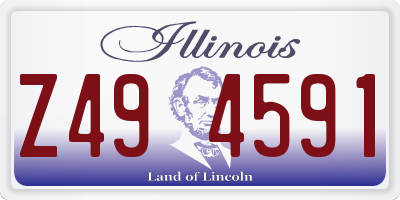 IL license plate Z494591