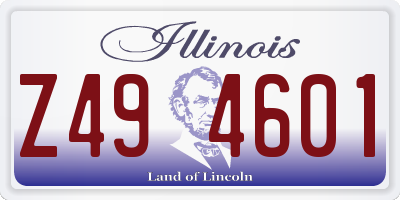 IL license plate Z494601