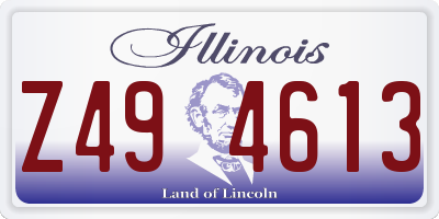 IL license plate Z494613