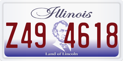 IL license plate Z494618