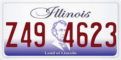 IL license plate Z494623