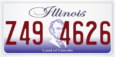 IL license plate Z494626