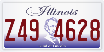 IL license plate Z494628