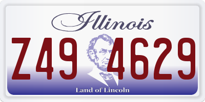 IL license plate Z494629