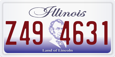 IL license plate Z494631