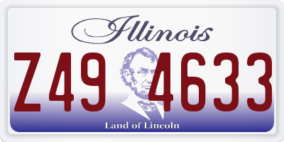 IL license plate Z494633