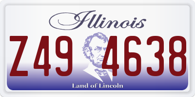 IL license plate Z494638