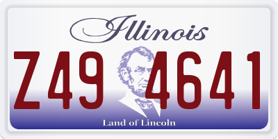 IL license plate Z494641