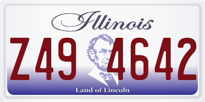 IL license plate Z494642
