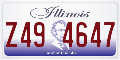 IL license plate Z494647