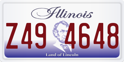 IL license plate Z494648