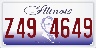 IL license plate Z494649