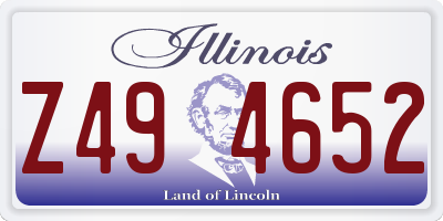 IL license plate Z494652
