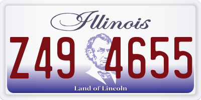 IL license plate Z494655