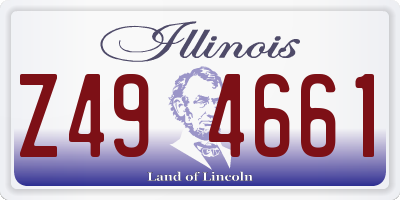 IL license plate Z494661