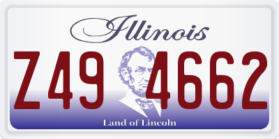 IL license plate Z494662