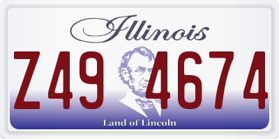 IL license plate Z494674