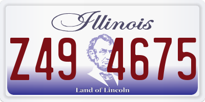 IL license plate Z494675