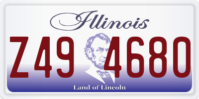 IL license plate Z494680