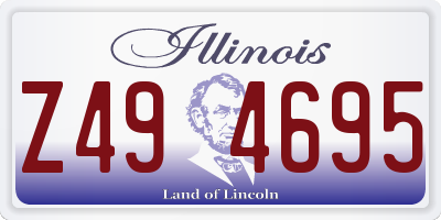 IL license plate Z494695