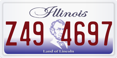 IL license plate Z494697