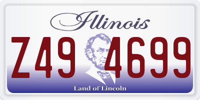 IL license plate Z494699