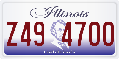 IL license plate Z494700