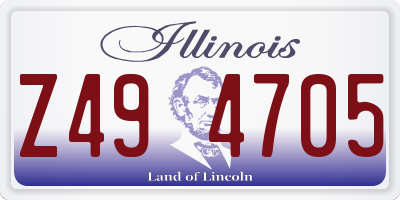 IL license plate Z494705