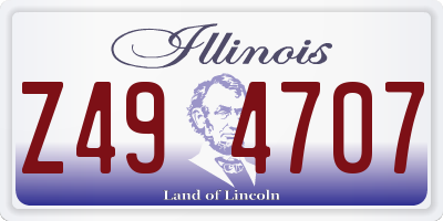 IL license plate Z494707