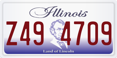 IL license plate Z494709