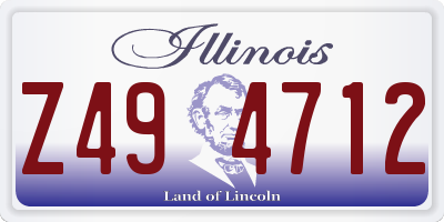 IL license plate Z494712