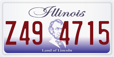 IL license plate Z494715
