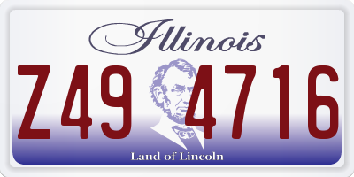 IL license plate Z494716