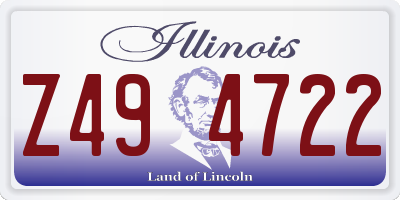 IL license plate Z494722