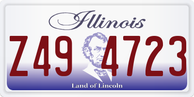 IL license plate Z494723