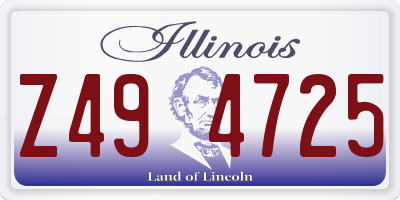 IL license plate Z494725
