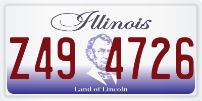 IL license plate Z494726