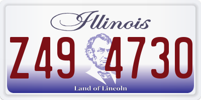 IL license plate Z494730