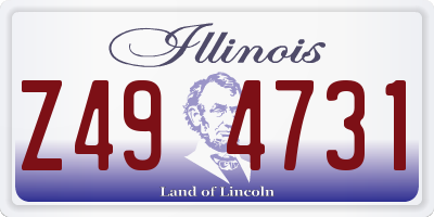 IL license plate Z494731