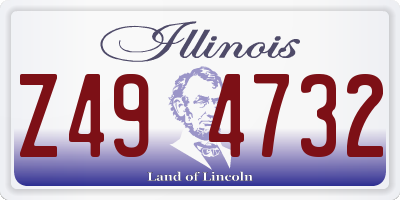 IL license plate Z494732