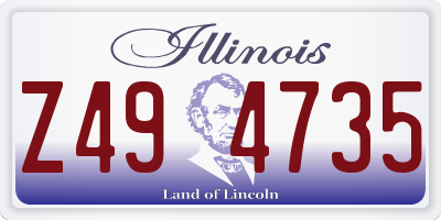 IL license plate Z494735