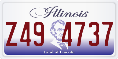 IL license plate Z494737