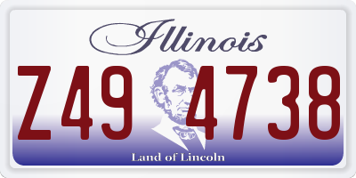 IL license plate Z494738