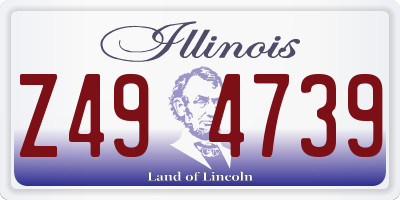 IL license plate Z494739