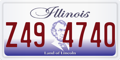 IL license plate Z494740