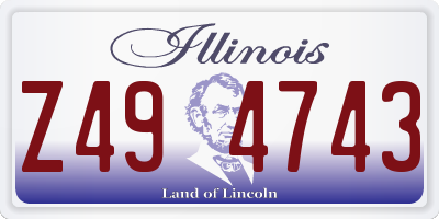 IL license plate Z494743