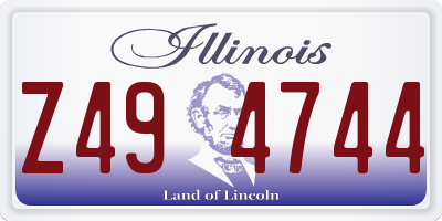IL license plate Z494744