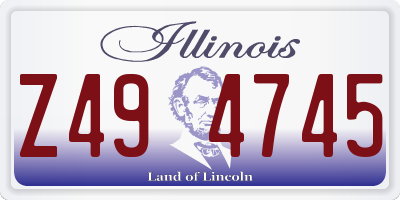 IL license plate Z494745